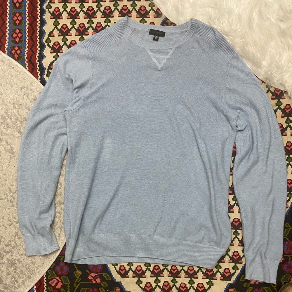 Saks Fifth Avenue Blue Crewneck Sweater